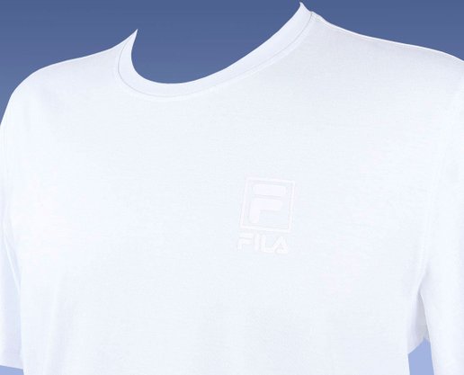 Camiseta Masculina Adulto Manga Curta Beppe Estampa Logomarca 704814 Fila Branco