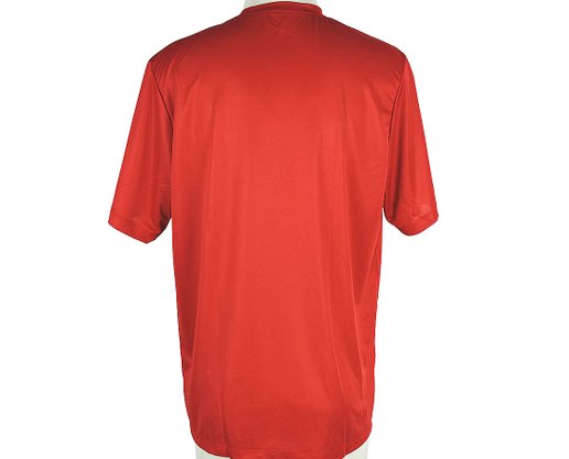 Camiseta Masculina Adulto Manga Curta Lisa DM 170 Fila Vermelho