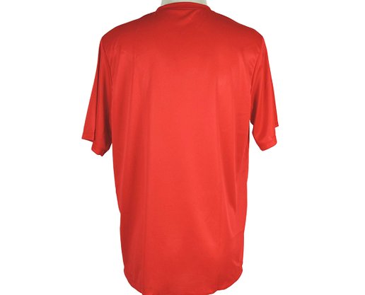 Camiseta Masculina Adulto Manga Curta Lisa DM170 Fila Vermelho Vivo