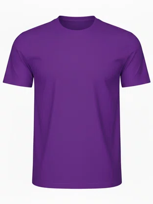 Camiseta De Algodão Unissex HT 102 Har Têxtil Roxo