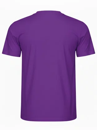 Camiseta De Algodão Unissex HT 102 Har Têxtil Roxo