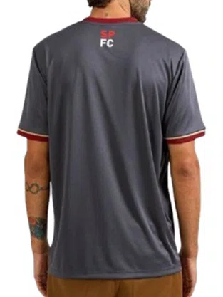 Camiseta São Paulo Adulto Mistura 9007235Y4 Braziline Chumbo