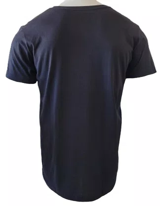 Camiseta De Algodão Unissex Tamanho Especial 1104 Har Têxtil Preto