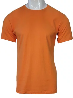 Camiseta De Algodão Unissex Tamanho Especial 1104  Har Têxtil Laranja