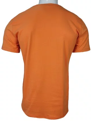 Camiseta De Algodão Unissex Tamanho Especial 1104  Har Têxtil Laranja