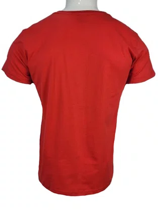 Camiseta De Algodão Tamanho Especial  HT103 Har Têxtil Vermelho