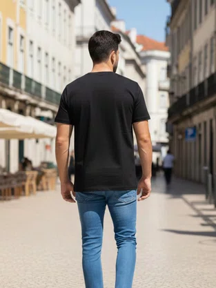 Camiseta Masculina Com Relevo 48.101 Onda Federal Preto