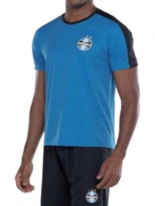 Camiseta Grêmio Masculina Adulto Recorde 1025008 Betel Azul