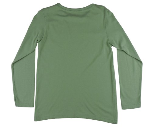 Camiseta Masculina Infantil Manga Longa 4-8 Estampa Coqueiro 11208863 Marisol Verde