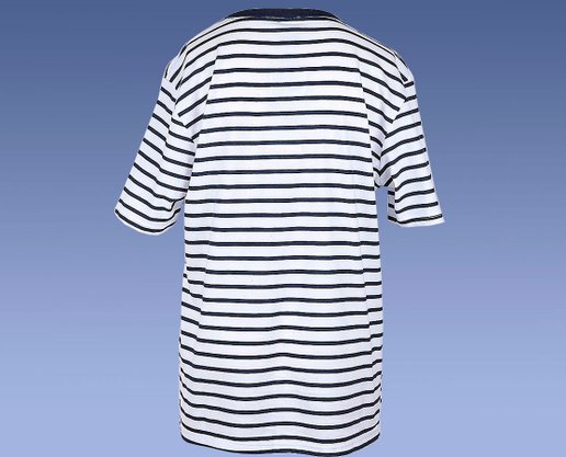 Camiseta Masculina Juvenil 10-16 Manga Curta Listrada 5CRC Hering Branco e Marinho