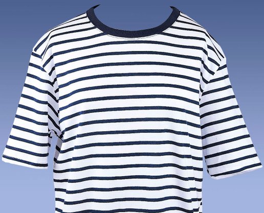 Camiseta Masculina Juvenil 10-16 Manga Curta Listrada 5CRC Hering Branco e Marinho