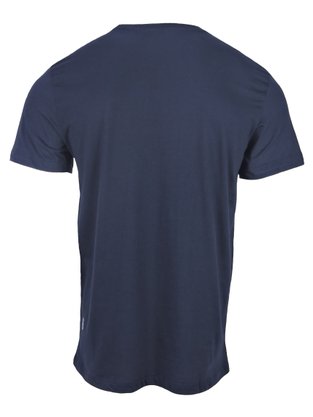 Camiseta Masculina Manga Curta Com Estampa 46712 Rock&Soda Marinho