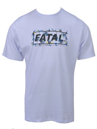 Camiseta Masculina Adulto Manga Curta Estampa Logomarca 29254 Fatal Branco