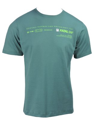 Camiseta Masculina Adulto Manga Curta Estampa MCMXCVIII 29248 Fatal Surf Verde