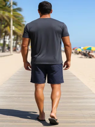 Camiseta Masculina Tamanho Especial Dry Furadinha 61878 Mormaii  Preto
