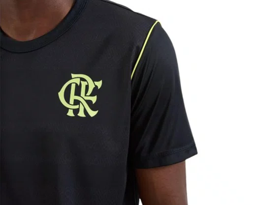 Camiseta Flamengo Masculina Adulto 100724302 Braziline Preto
