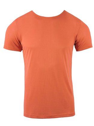 Camiseta Slim Em Malha Dry Masculina Adulto 1000087016 Enfim Laranja