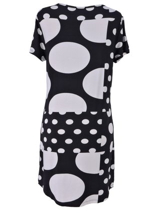 Camisola Feminina Com Estampa Bolinhas V506M Vila Flor Preto e Branco