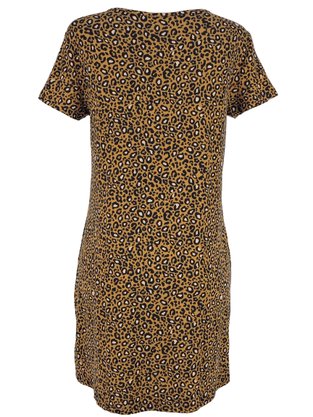 Camisola Feminina Com Estampa Onça V506M Vila Flor Marrom