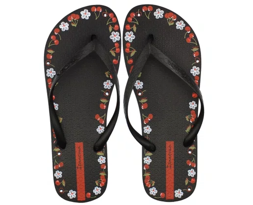 Chinelo Feminino 27321 Ipanema  Day  Preto e Vermelho