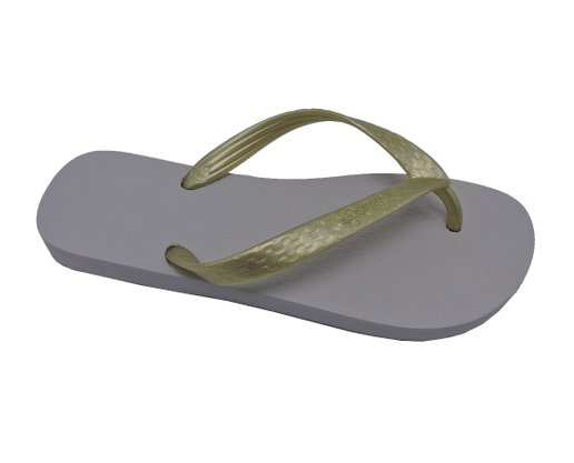 Chinelo Feminino Adulto Clássica 06466 Ipanema Bege e Ouro