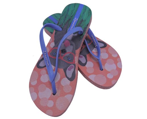 Chinelo Feminino Adulto Feeling 26422 Ipanema Rosa Azul e Verde