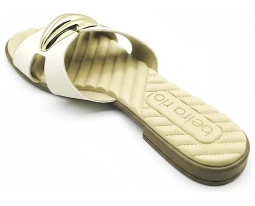 Chinelo Feminino Adulto Napa 8519.118 Beira Rio Branco Off