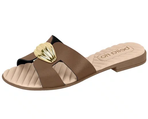 Chinelo Feminino Adulto Napa 8519.118 Beira Rio Conhaque