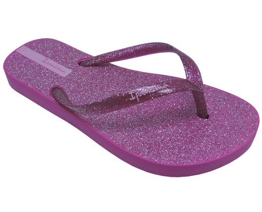 Chinelo Feminino Infantil Glitter 26622 Ipanema Rosa Escuro