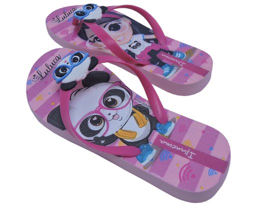 Chinelo Feminino Infantil Luluca 26559 Ipanema Rosa e Rosa