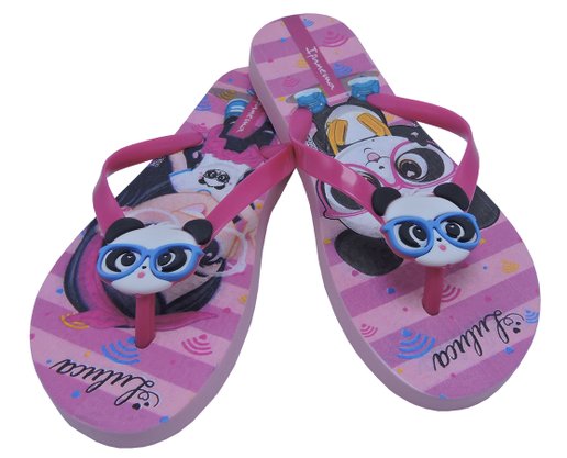 Chinelo Feminino Infantil Luluca 26559 Ipanema Rosa e Rosa
