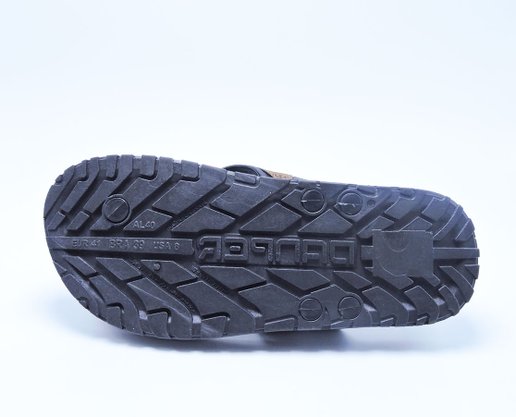 Chinelo Masculino Adulto D6212 Danper Preto e Caramelo