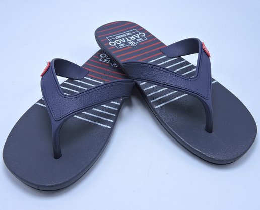 Chinelo Masculino Adulto Dakar 10738 Cartago Preto E Azul