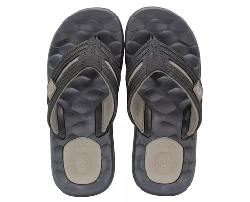 Chinelo Masculino Adulto Egeu IV 12530 Cartago Basalto e  Preto