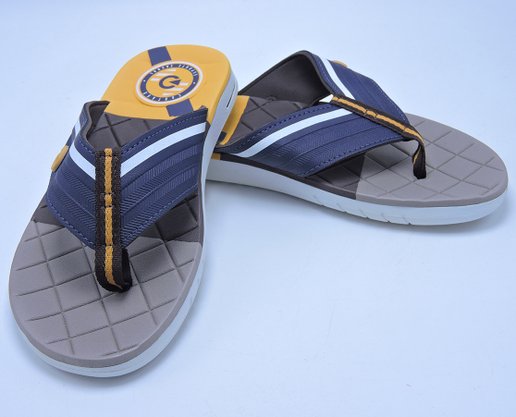 Chinelo Masculino Adulto Sevilha IV Dedo 11333 Cartago Branco E Azul E Amarelo