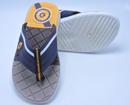Chinelo Masculino Adulto Sevilha IV Dedo 11333 Cartago Branco E Azul E Amarelo