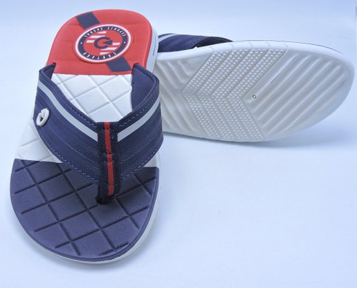 Chinelo Masculino Adulto Sevilha IV Dedo 11333 Cartago Branco E Azul E Vermelho