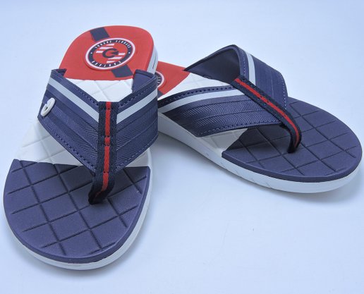 Chinelo Masculino Adulto Sevilha IV Dedo 11333 Cartago Branco E Azul E Vermelho