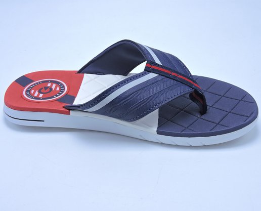 Chinelo Masculino Adulto Sevilha IV Dedo 11333 Cartago Branco E Azul E Vermelho