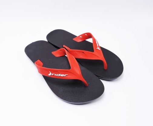 Chinelo Masculino Adulto Strett 11573 Rider Preto e Vermelho