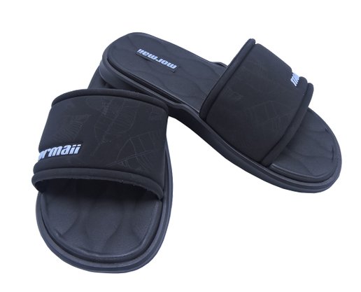 Chinelo Masculino Infantil Quiver 11739 Mormaii Preto, Preto e Branco