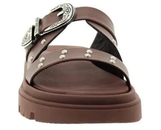 Chinelo Papete Feminino Napa 5504.103 Moleca Chocolate