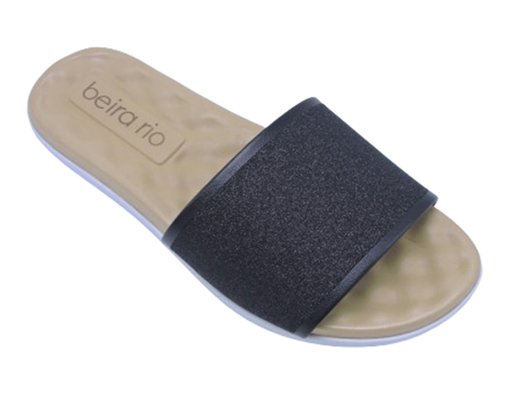 Chinelo Rasteira Feminino Adulto Detalhe Glitter 8360.353 Beira Rio Preto