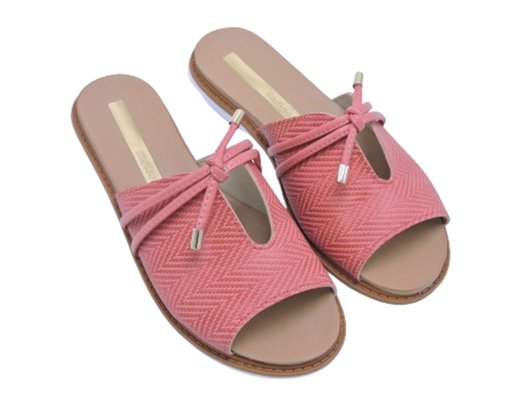 Chinelo Rasteira Feminino Adulto Detalhe Laço 5443.116 Moleca Rose