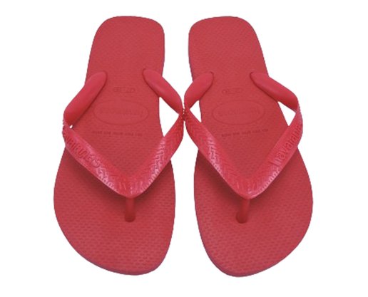 Chinelo Unissex Adulto Top Havaianas Vermelho Rubi