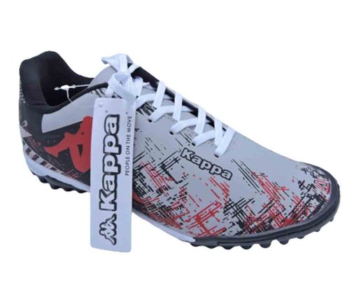 Chuteira Society Masculina Seattle S8510 Kappa Prata e Vermelho