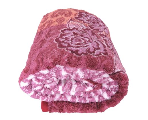 Cobertor Casal Estampado  1,90X2,20 DS Vinho