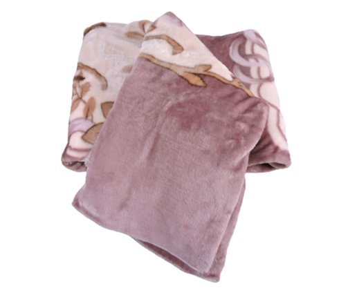 Cobertor Casal Raschel 2,20m x 2,40m Texfine Rosé