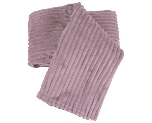 Cobertor De Solteiro Canelado 100% Poliéster 1,50m X 2,00m  Luster Corttex Rosé