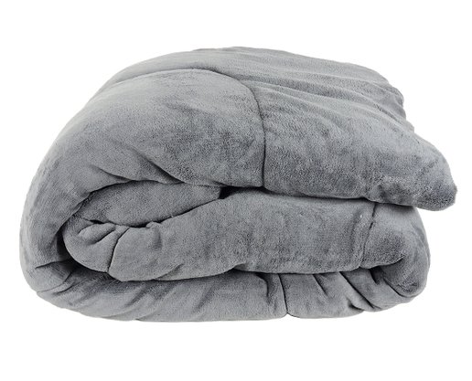 Cobredom Casal 220X240 Sherpa Dupla Face Texfine Cinza